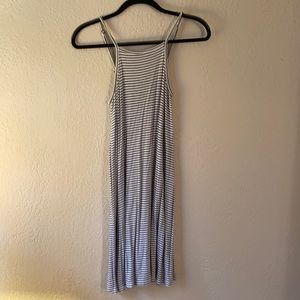 Black and white stripe dress